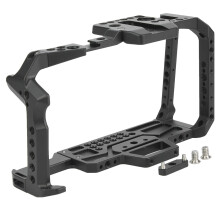 CNC Machined Camera Cage For Bmpcc 4K 6K Lightweight Yet Sturdy Aluminum Alloy Frame With Cold Shoe Mounts Quick Detach Features And Arca Swiss