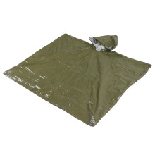 Notfall-Poncho aus PE Aluminium grün 78 g 127x100 cm