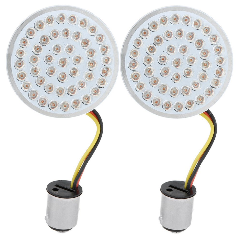 Brake Function Led Turn Signals, Led Rear Turn Signals With Brighter Than Halogen Illumination Compatible For Harley Yamaha Honda Light/Amber 9138057101171