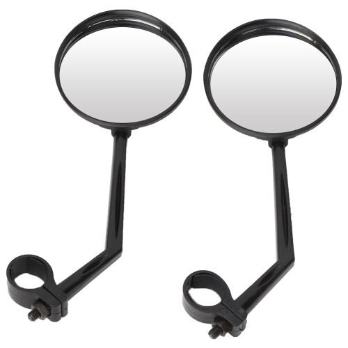 Professional Scooter Rearview Mirror, Adjustable Mirror Angle, 360-Degree Rotation, Large View Retroreflector, Durable Replacement Accessory for 2