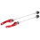 2Pcs Bicycle Quick Release Skewers, 145mm Front, 185mm Rear, Red 4