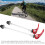 2Pcs Bicycle Quick Release Skewers, 145mm Front, 185mm Rear, Red 2