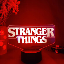 Hot Series Stranger 3D Illusion LED Night Light 16 Colours With Remote Acrylic Table Lamp Desktop Room Decor Xmas Gift