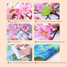5D Rhinestone Embroidery DIY Painting Decorative Wall Art for Home 35x45cm
