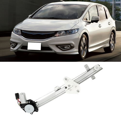 With Motor Power Window Regulator Front Left Auto Down Precise Form Fit Function High Quality Durable Rust Proof Corrosion Resistant Easy 1