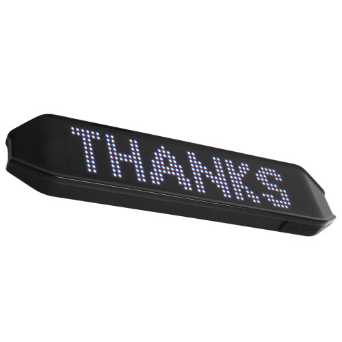 Smartphone Programmable Bluetooth LED Car Sign Scrolling Messager Bright Blue Color Led Multi Language Texts Graffiti Animations Music Equalizer 1