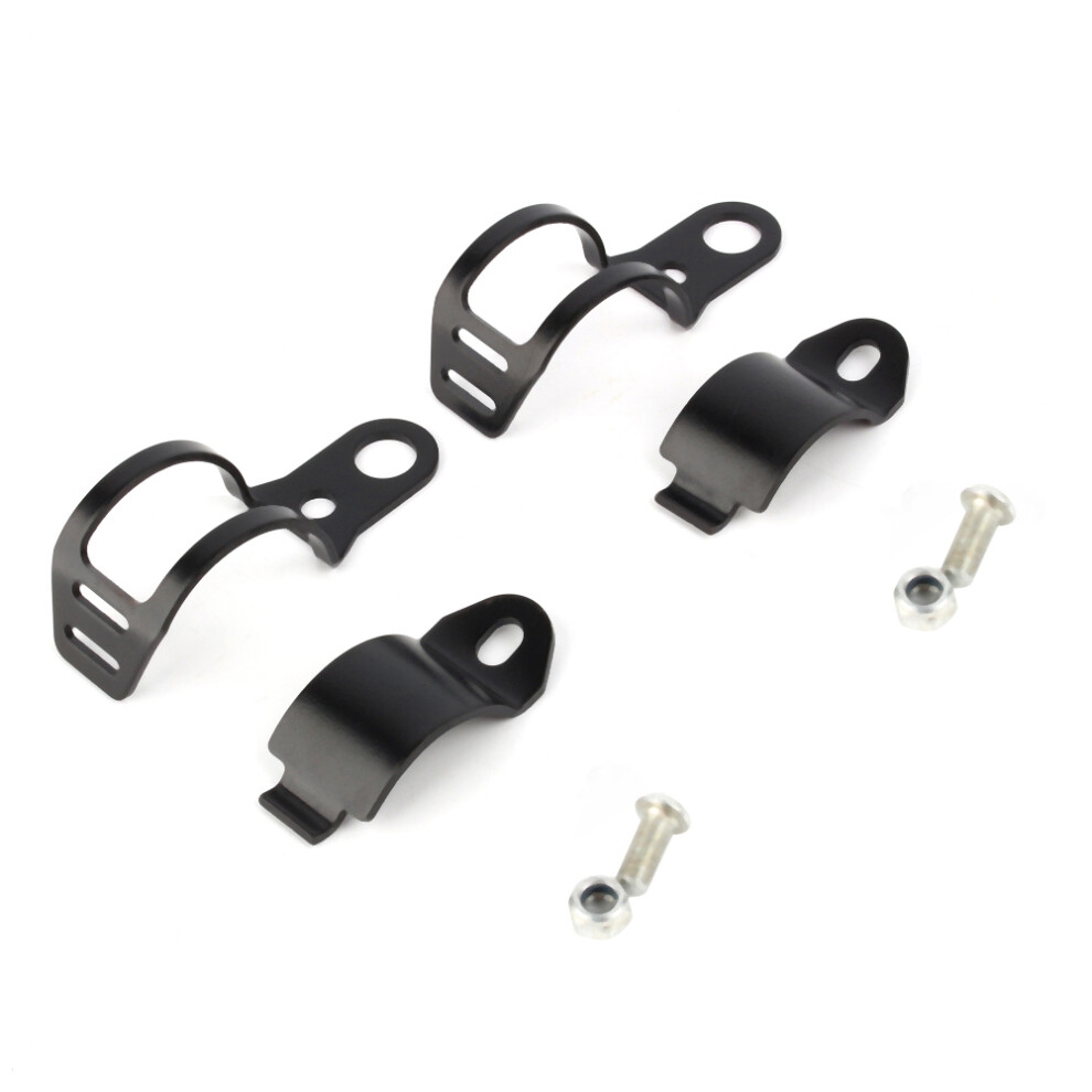 Metal Motorcycle Turn Signal Mount Brackets For 30-43Mm Forks, Durable And Reliable Indicator Bracket Clamps With Mounting Bolts, No Modification 9159805511059