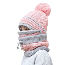 Knit Beanie with Fleece Lined Warmth, Hat Scarf Set Featuring Adjustable Fit Ear Flaps Hood Hat Design, Winter Hat for Outdoor Adventures and Daily