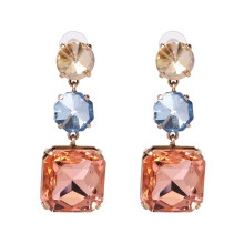 Geometric Earrings for Women, Vintage Style with Fashionable Design, Crystal Drop Earrings Lightweight and Comfortable, Rhinestone Dangle Earrings