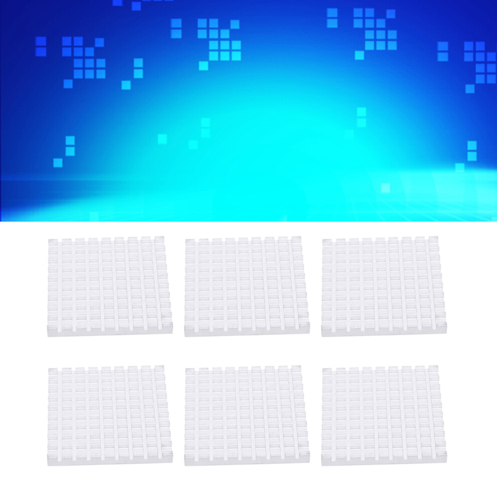 10Pcs Aluminum Heat Sink 48X5x48mm Cooler Fin For Circuit Board Silver 9481383018027