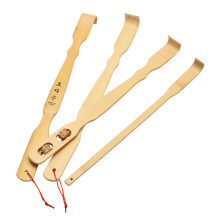 Ergonomic Back Scratcher for Itch Relief, Durable and Dependable 16.4 Inch Bamboo Wood Scratcher with Arc Shaped Head, Simulated Finger Design for