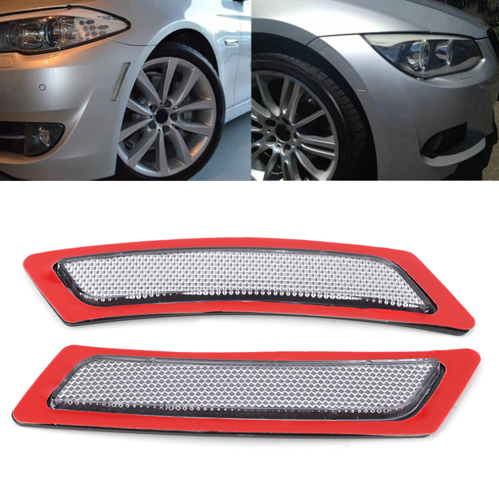 2Pcs Abs Front Bumper Reflector Lights Fit For F10 2011-2013 White 8751383022142