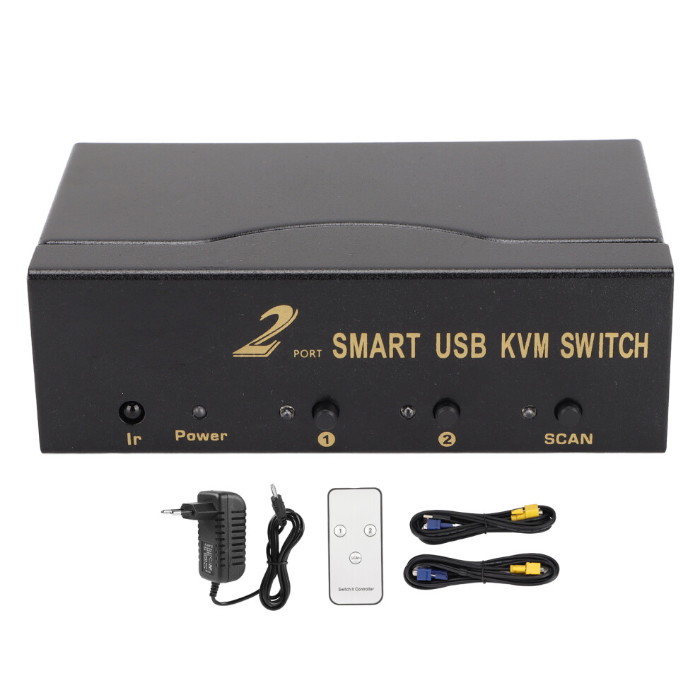 Usb Peripheral Sharing Switch Two Switching Modes Led Indicator Extend Equipment Service Life Stable Signal Transmission Plug And Play With 9159805526398