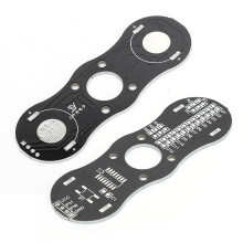 Fingertip Gyro Electronic DIY Kit with LED Light Effects, ABS Shell