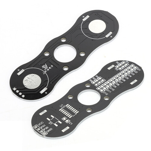 Fingertip Gyro Electronic DIY Kit with LED Light Effects, ABS Shell