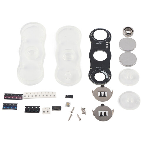 Fingertip Gyro Electronic DIY Kit with LED Light Effects, ABS Shell 1