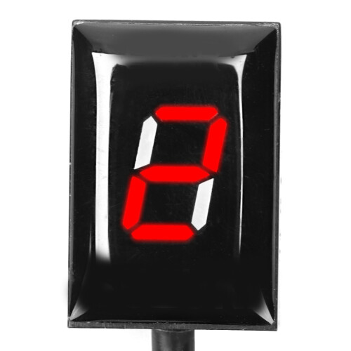 Universal LED Speed Gear Indicator for Yamaha Motorcycles, Black 2