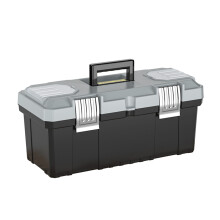 Toolbox With Removable Tray Toolbox For Tools Sturdy Toolbox With Lock Large Space Capacity Secure Toolbox With Seismic Non Slip Pad Versatile Design