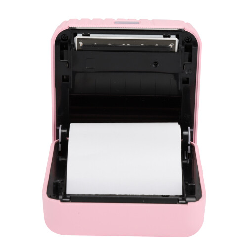 203DPI 58mm Portable Bluetooth Thermal Printer, Pink, Manual Cut 2