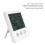 Indoor Digital Thermometer with Temperature Display, Weekday Weekends Mode Versatile Design Backlit LCD Screen, Touch-Controlled Hygrometer for Home 6