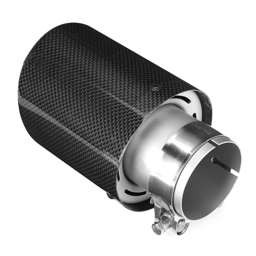 Low Noise Exhaust Tip Pleasant Sounding Carbon Fiber Surface High Strength Rust Resistant Easy Installation Universal Fit For Vehicles 9159805537806