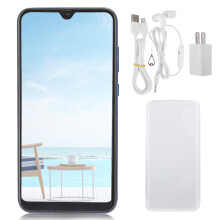 5G Cellular Technology Smartphone, Immersive Display Dual HD Camera Long-Lasting Battery Android 9.1 Face ID Unlocking Gradient Blue 6.3 Inch Phone