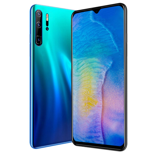 5G Cellular Technology Smartphone, Immersive Display Dual HD Camera Long-Lasting Battery Android 9.1 Face ID Unlocking Gradient Blue 6.3 Inch Phone 2