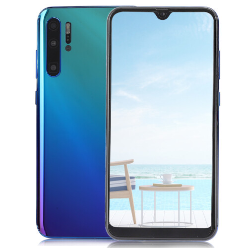 5G Cellular Technology Smartphone, Immersive Display Dual HD Camera Long-Lasting Battery Android 9.1 Face ID Unlocking Gradient Blue 6.3 Inch Phone 1