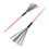 2PCS Pink Maple Drum Brush Dual Headed Percussion Stick with Steel & Rubber Tips 13