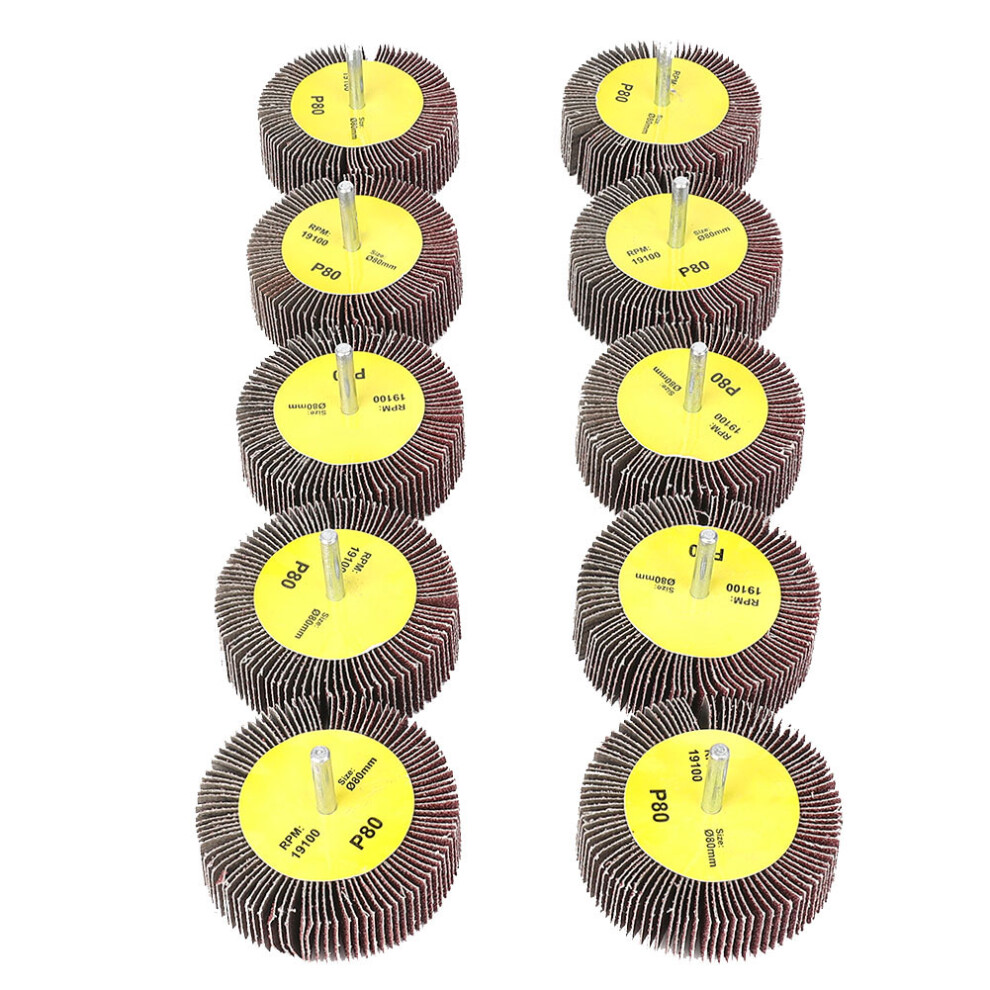 Gauze Layered Resin Glued Flap Wheel Sander Set Not Easy To Loosen During High-Speed Rotation Great Polishing Effect Uniform Surface Treatment For 9159805541438