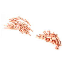 Durable Red Copper Plasma Tips Nozzles for WSD-LG40 Torch Extended Electrodes Heat Resistant CNC Precision Fit ESAB/L-TEC PT-31 Cutting Systems