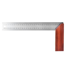 Shaped Framing Square Stainless Steel Right Angle Ruler Dual Side Reading Scale High Hardness Wear Resistant Precision Measurement Carpentry Tool