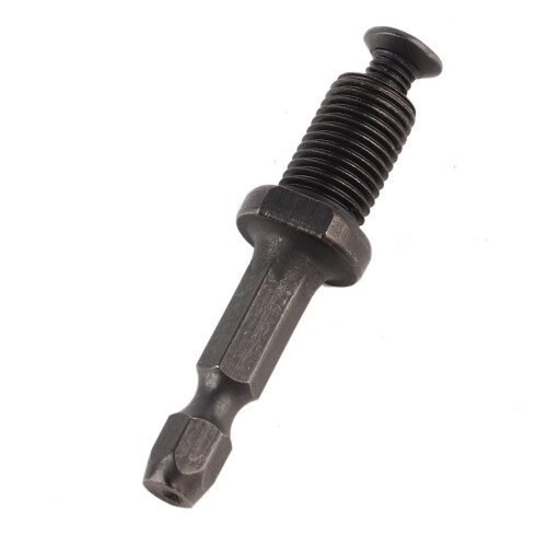 Drill Conversion Tool Universal Chuck Adaptor 3-Jaw Chuck Keyless Drill Chuck Impact Driver Adapter Quick Change Conversion Adapter Round-Shank Drill 1