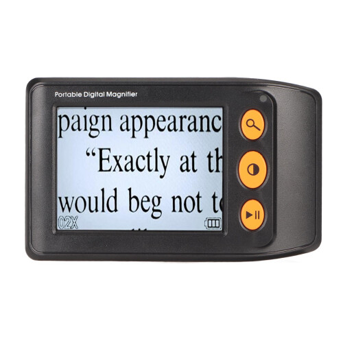 Digital Video Magnifier Electronic Reading Aid LCD Screen Zoom Function Snap And Lock Screen Color Modes AV Output Ergonomic Design Foldable Bracket 1