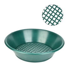 Gold Pan Panning Classifier Mesh Screen Sifter 13.8x13.8in Green