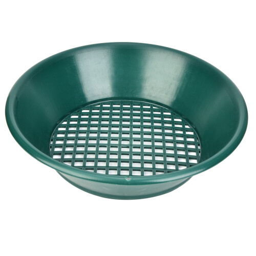 Gold Pan Panning Classifier Mesh Screen Sifter 13.8x13.8in Green 1