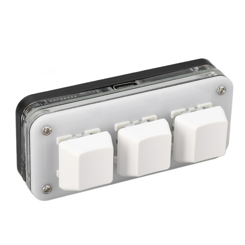 Programmable Keypad Mini Keyboard With Multi Step Operation Custom Script RGB Backlit Mechanical Switches Plug And Play Wireless Rechargable OSU 2