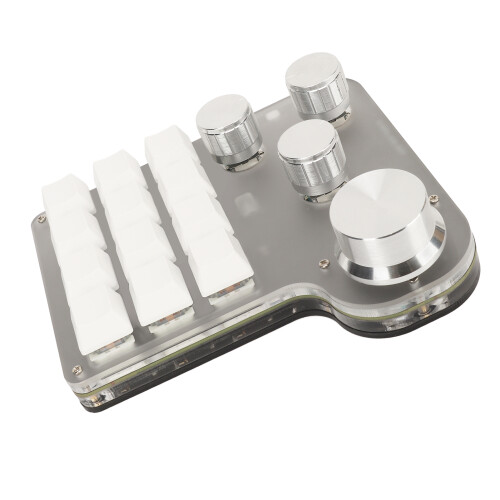 Custom Shortcut Keys Ergonomic Design RGB Backlit Mini USB Keypad Hot Swappable Switch Gaming Keyboard Programmable Macros Multimedia Controls OSU 1
