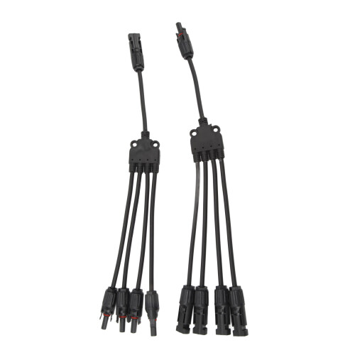 Easy Install Solar Panel Adaptor Cable Quick Simple Assembly Wide Application Safe Durable Connector Solar Y Branch Parallel Connectors 2