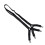 2 Stück Bettlakenhalterclips 109 cm Schwarz/Weiß 4