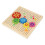 Holz Pegboard mit Pilznägeln DIY Spielzeug bunt 5