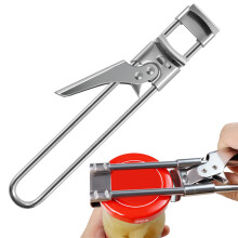 Jar Opener for Weak Hands and Seniors, Adjustable Stainless Steel Bottle Opener with Nonslip Grip