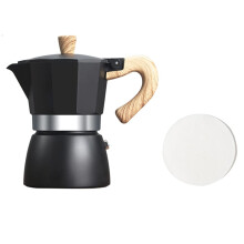 Moka Pot Aluminum 150ml Stovetop Espresso Maker with Dual Safety Valve for Rich Velvet Coffee