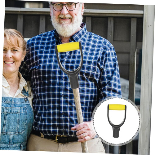 Shovel Handle Replacement with Ergonomic DGrip for Garden Spade, Lightweight and Easy to Install 2