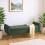Living And Home Chenille Upholstered Storage Bench, Green 1