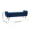 Living And Home Chenille Upholstered Storage Bench, Blue 6