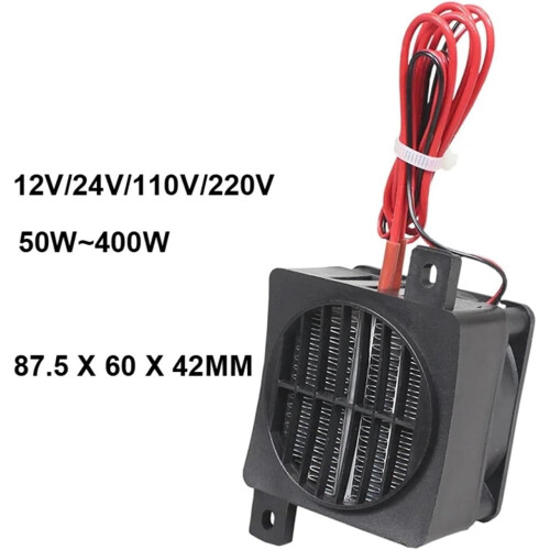 PTC Heater 220V 150W with Fan Ceramic Heating Element for Incubator Constant Temperature Control 1