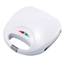 Automatic Bread and Sandwich Maker with DoubleSided Baking and Compact Storage, White