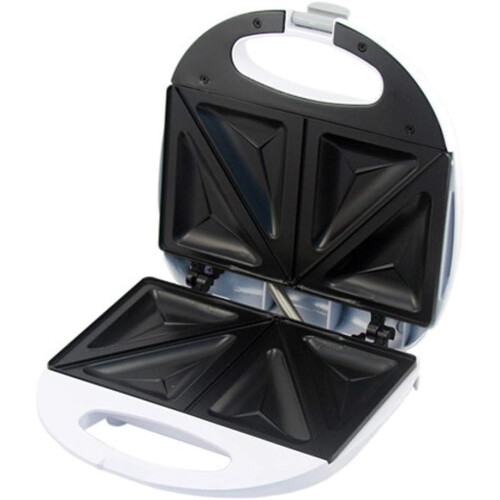 Automatic Bread and Sandwich Maker with DoubleSided Baking and Compact Storage, White 2