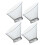4pcs Clear Plastic Salad Serving Bowls with Angled Edge for Snacks, Fruit, Dessert, Buffet Use 1